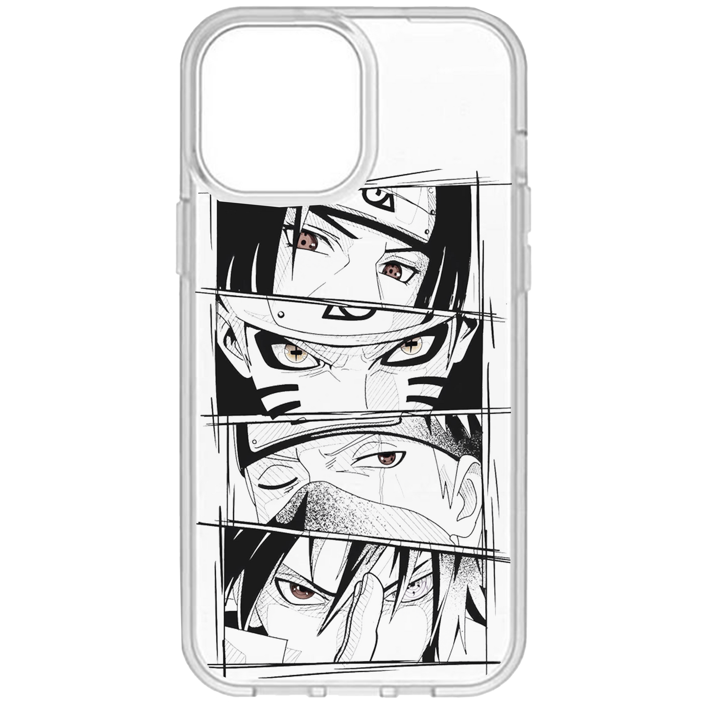 Naruto Characters Transparent Phone Case