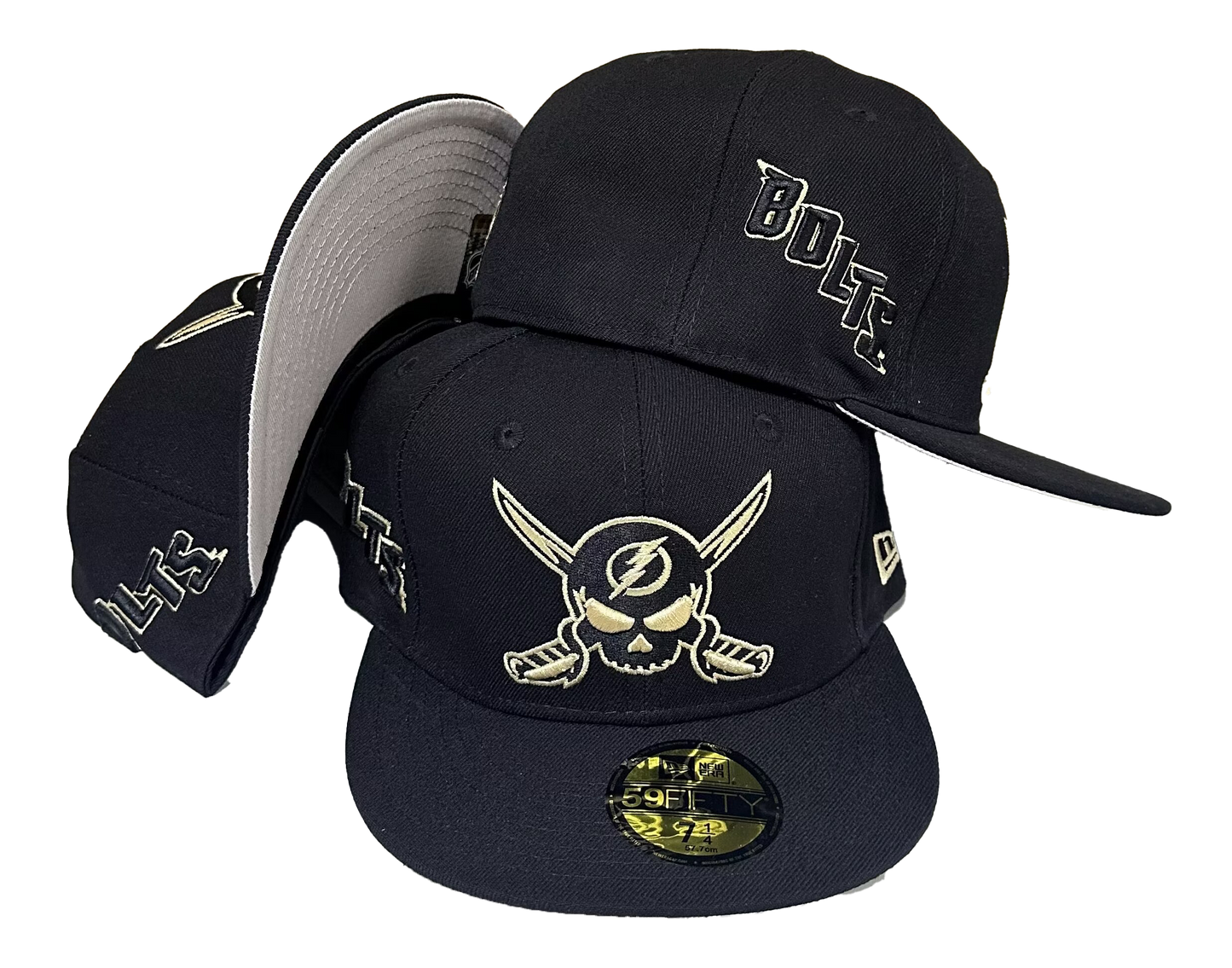 Lightning Tampa Bay NHL Black Dome New Era 59FIFTY Fitted Hat