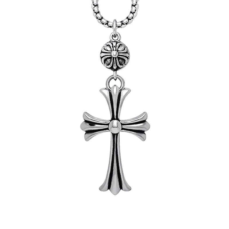 Chrome Hearts double pendant chain