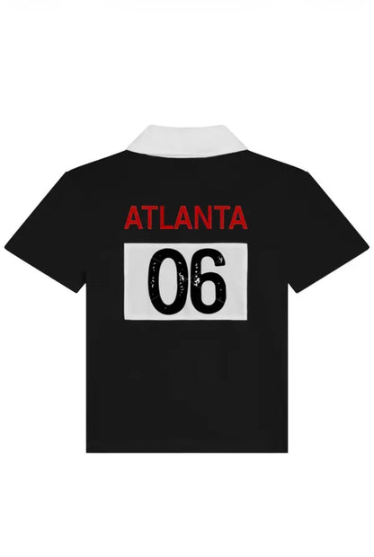 Mowalola X ATL Black Polo