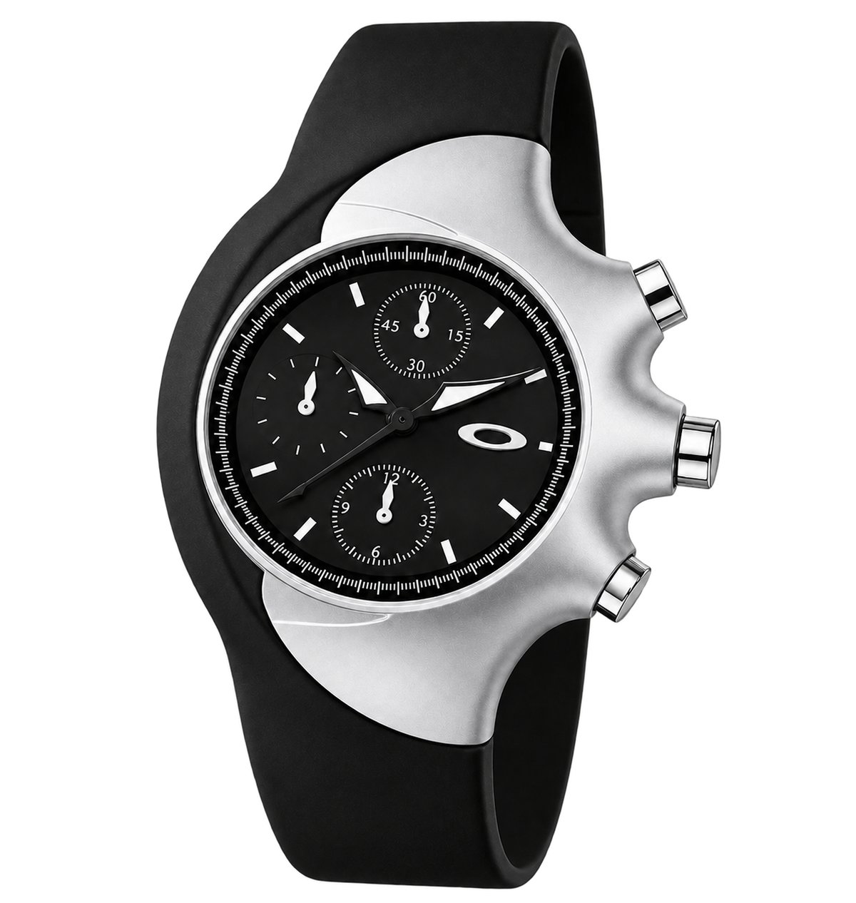 Oakley Detonator Watch Black With Chrome Accent