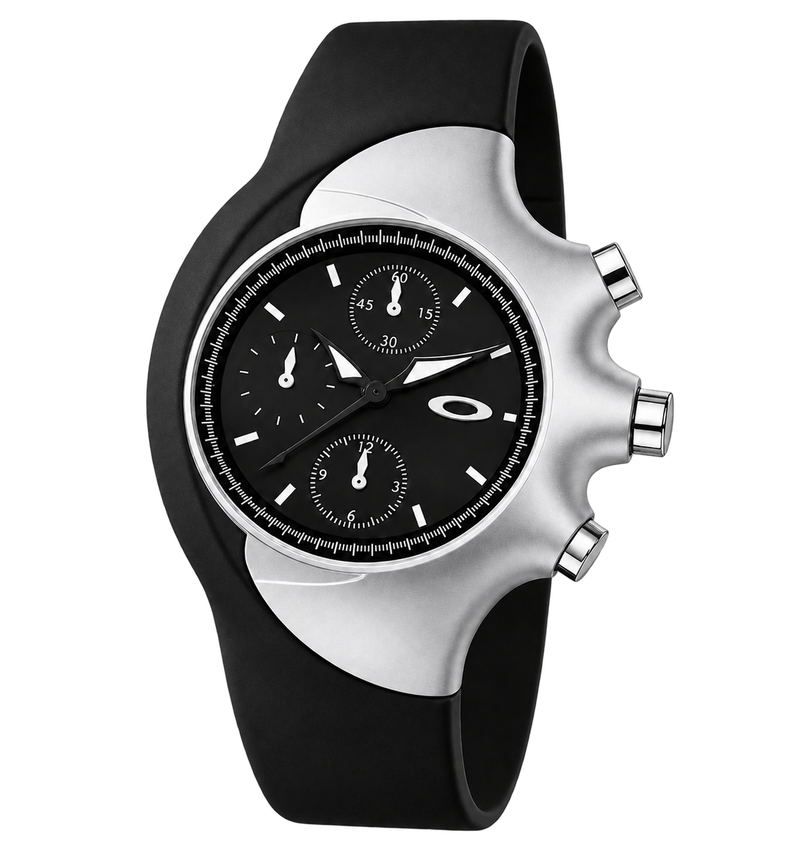 Oakley Detonator Watch Black With Chrome Accent