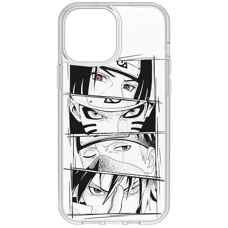 Naruto Characters Transparent Phone Case