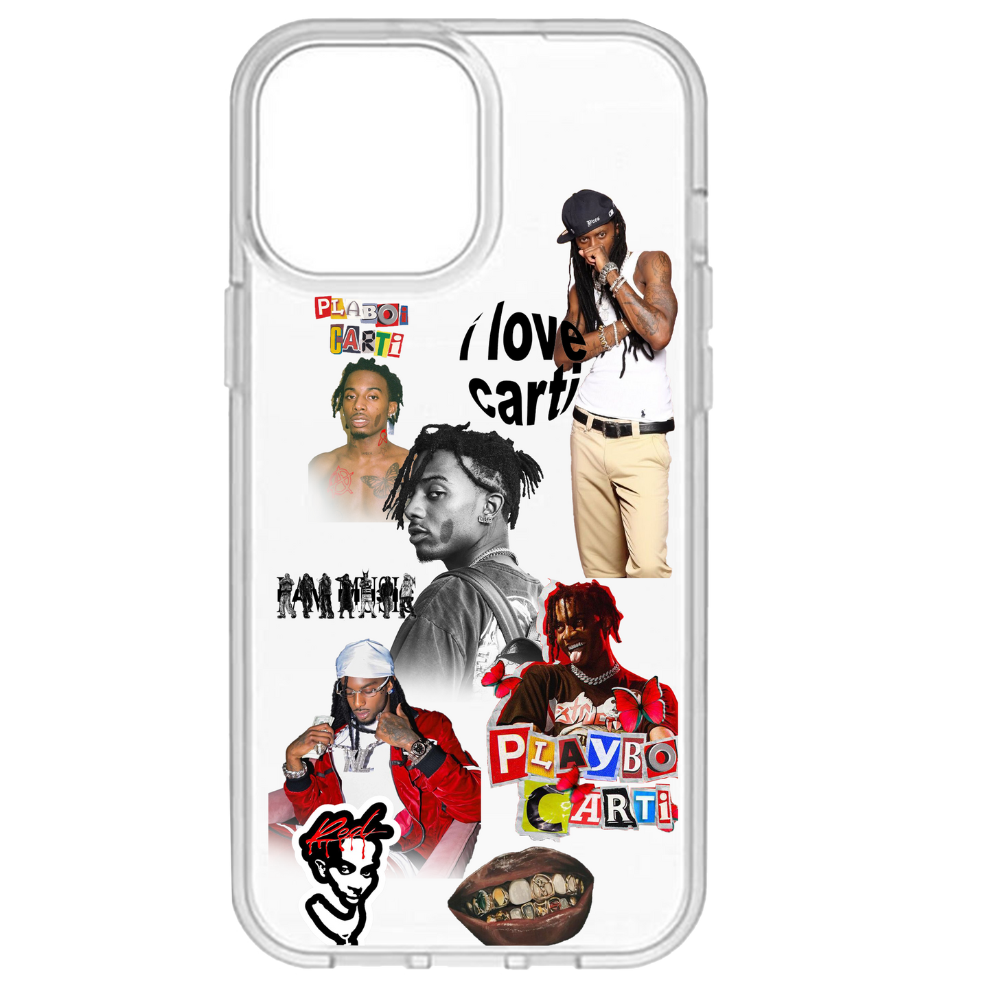 Playboi carti transparent phone case