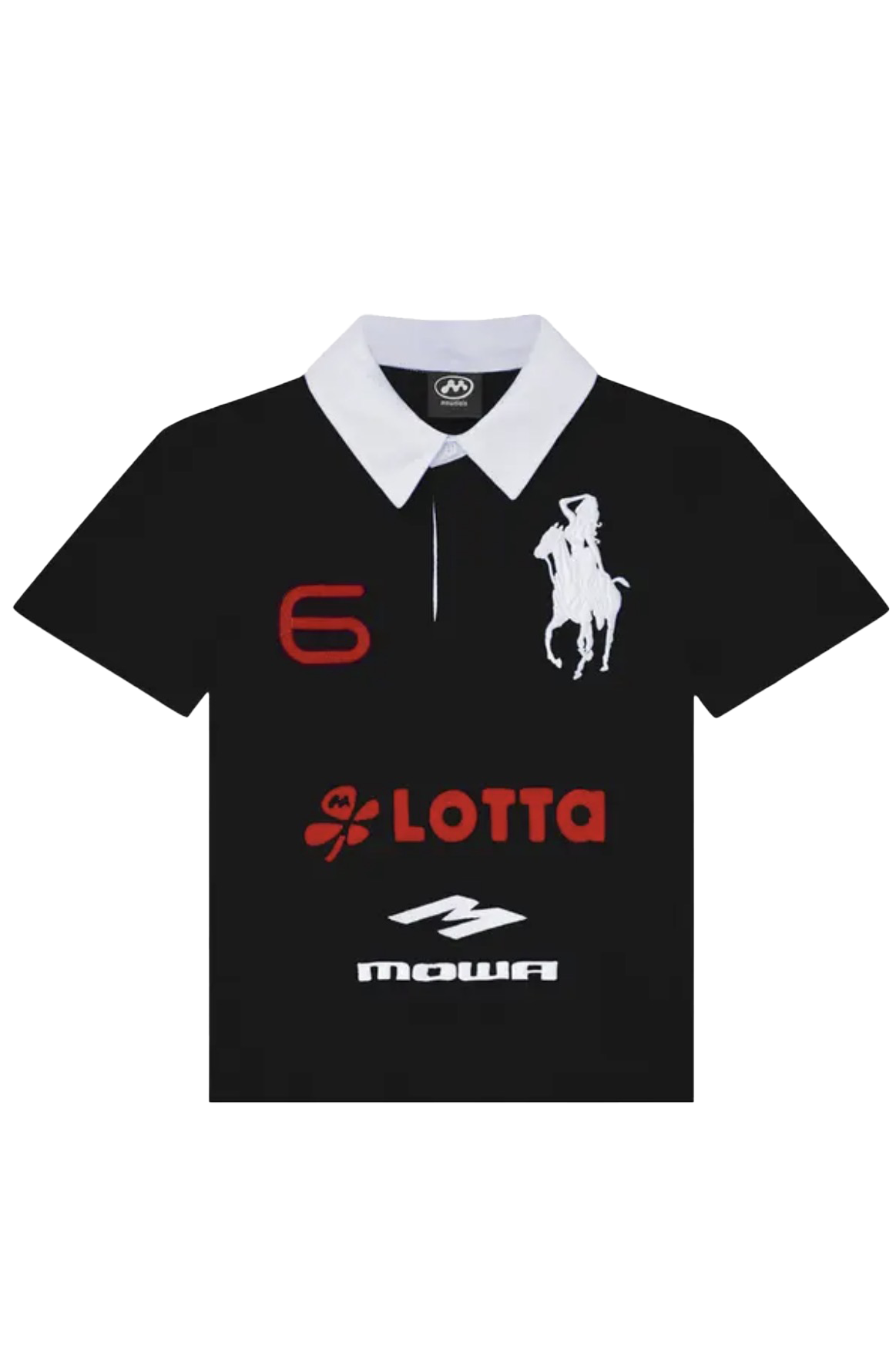 Mowalola X ATL Black Polo