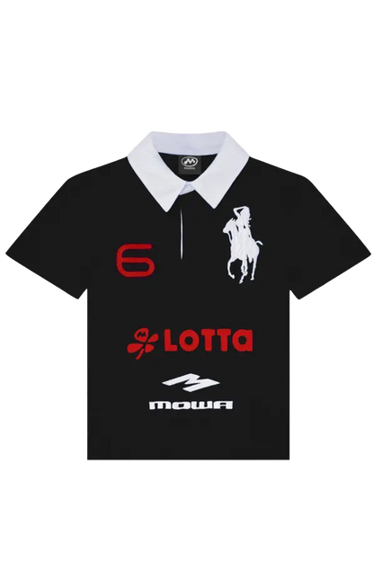 Mowalola X ATL Black Polo