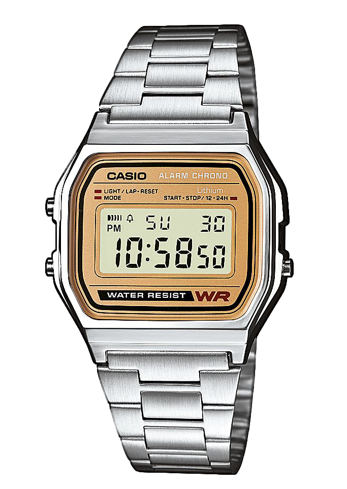 Casio Silver With Gold Accent Watch