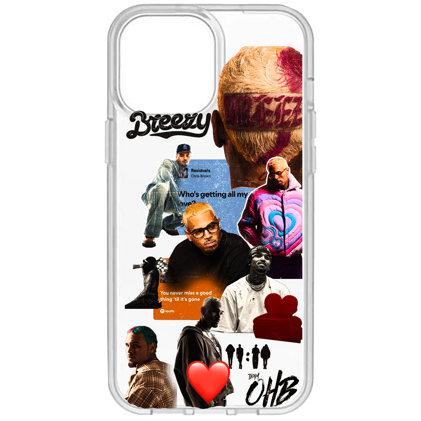 Chris Brown Transparent Phone Case