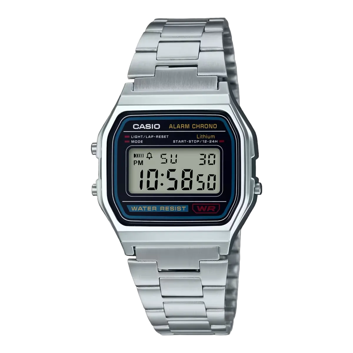 Casio A158WA-1 Watch -Silver