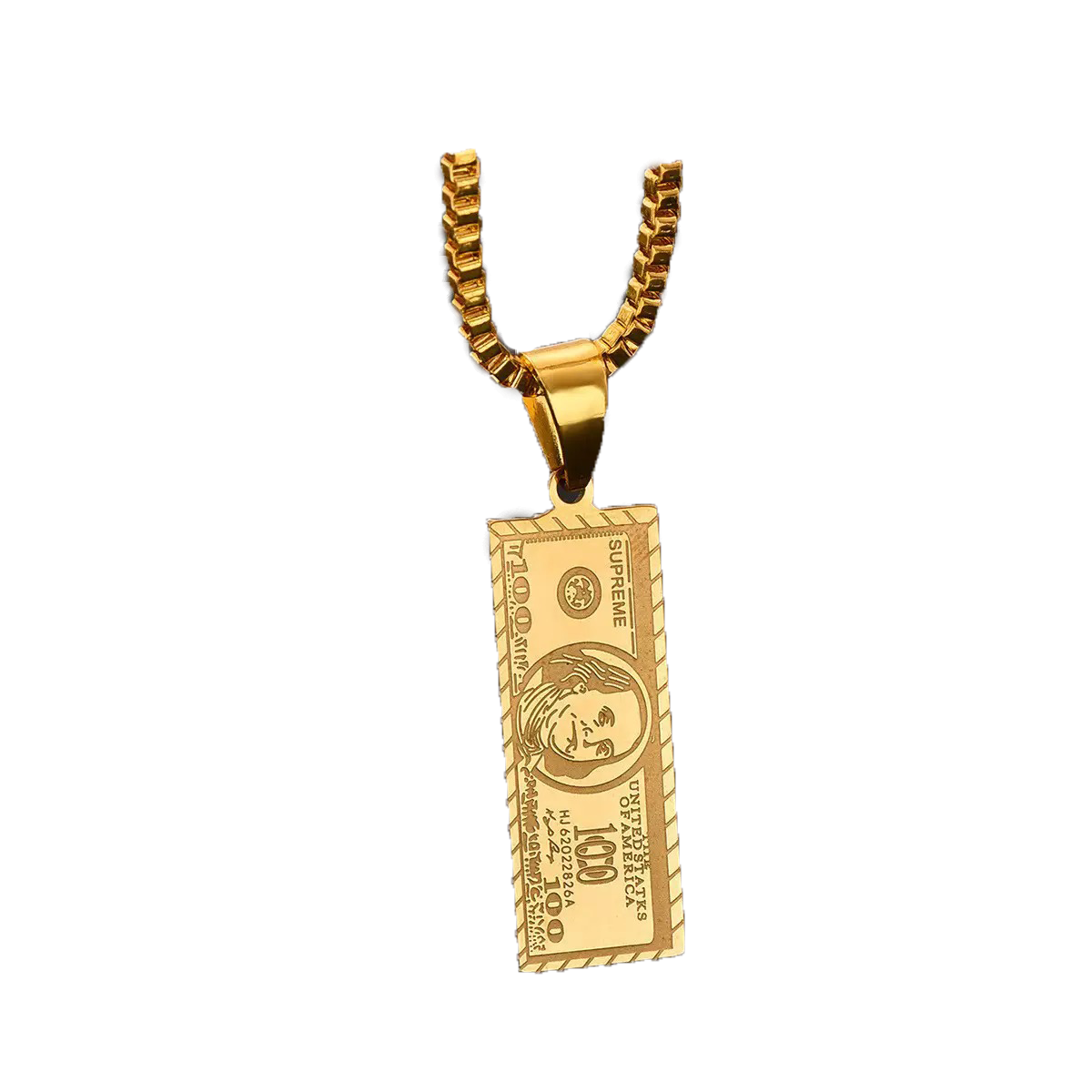 Supreme Dollar Chain -gold