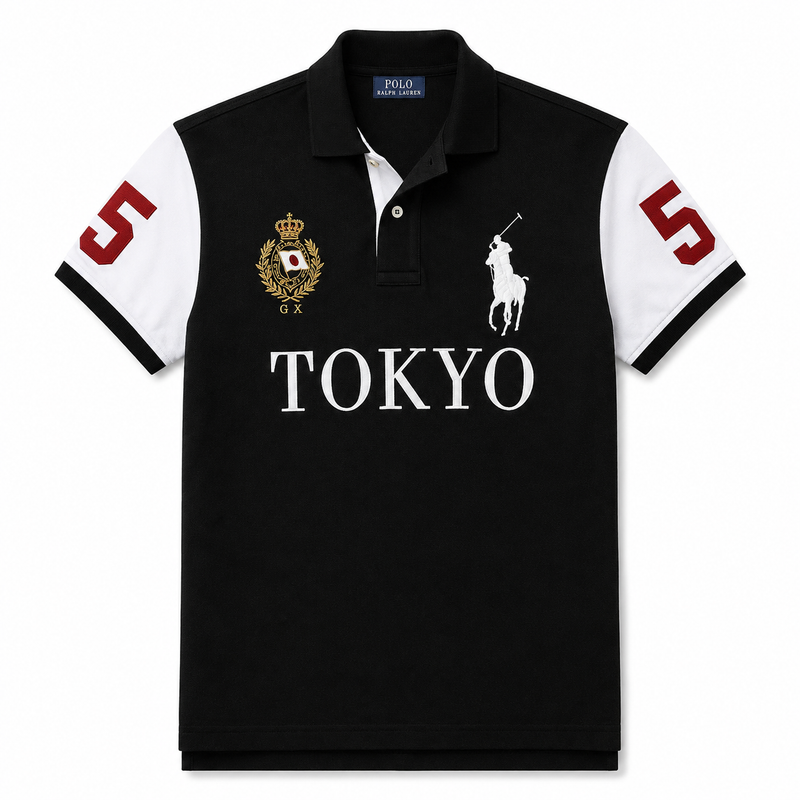 Tokyo Black Polo Shirt