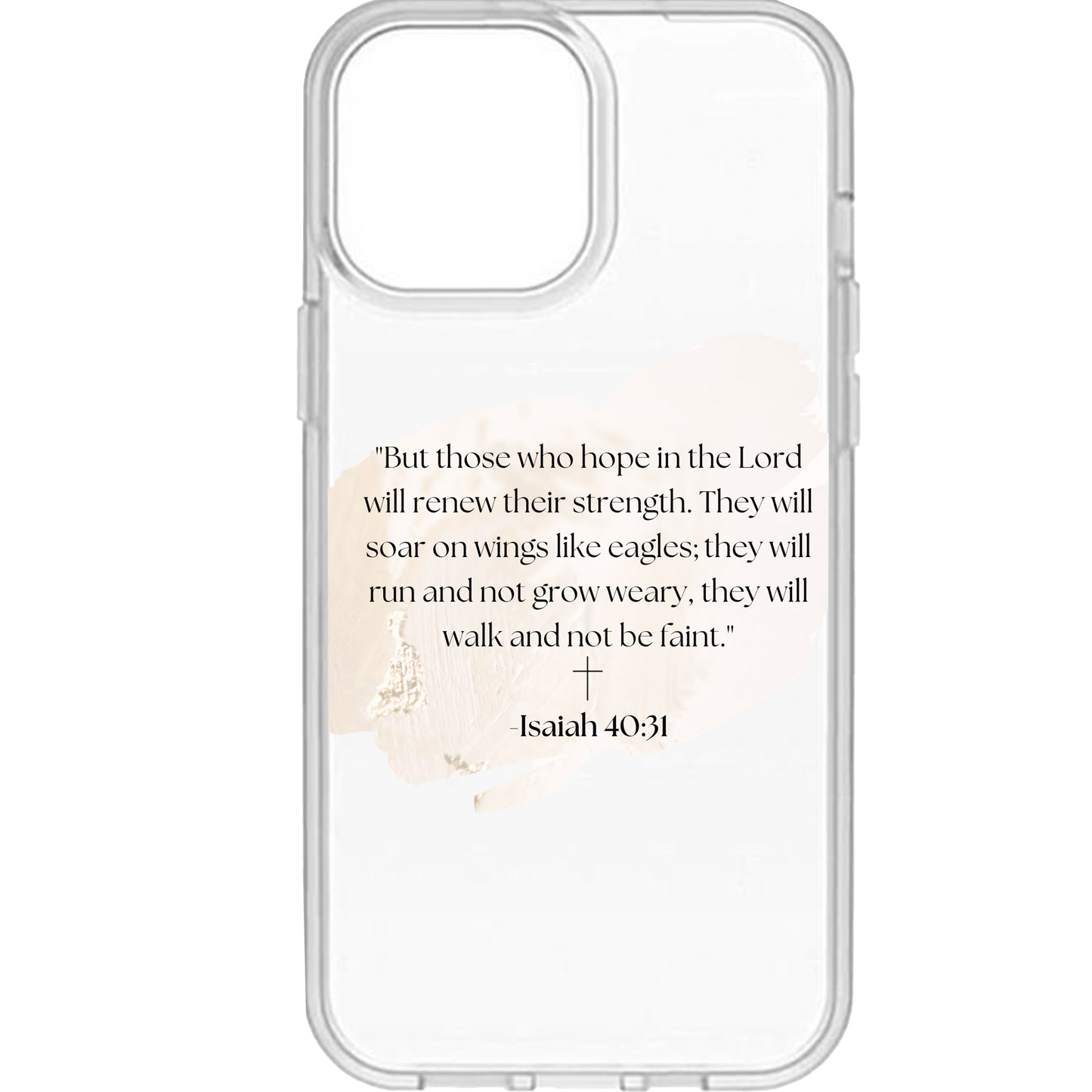 Isaiah 40:31 Clear Phone Case