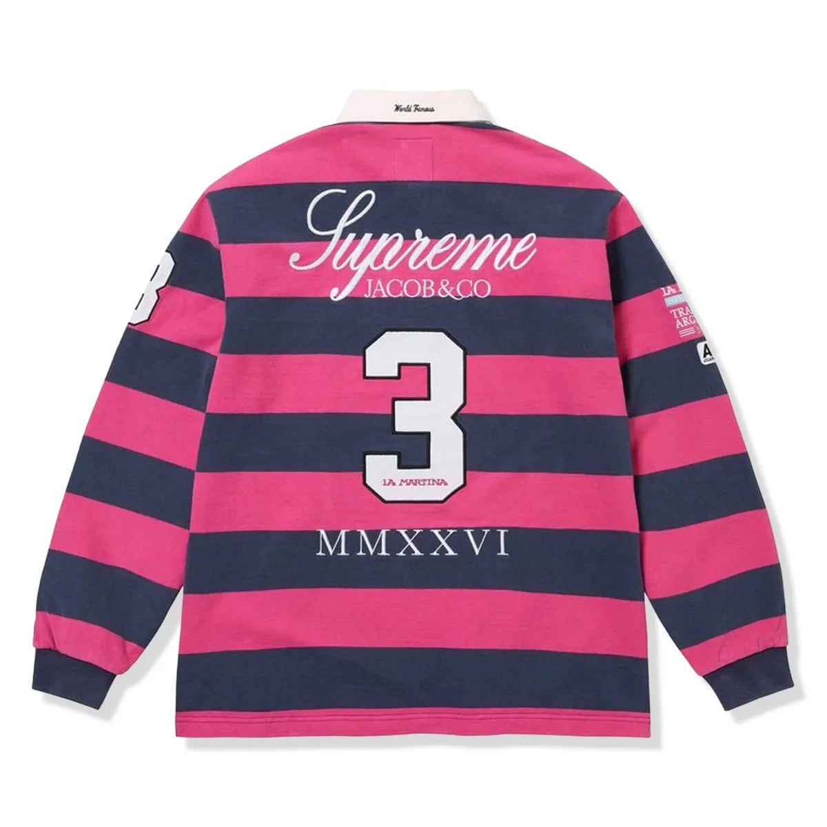 La Martina X Supreme Rugby Stripe Longsleeve Polo